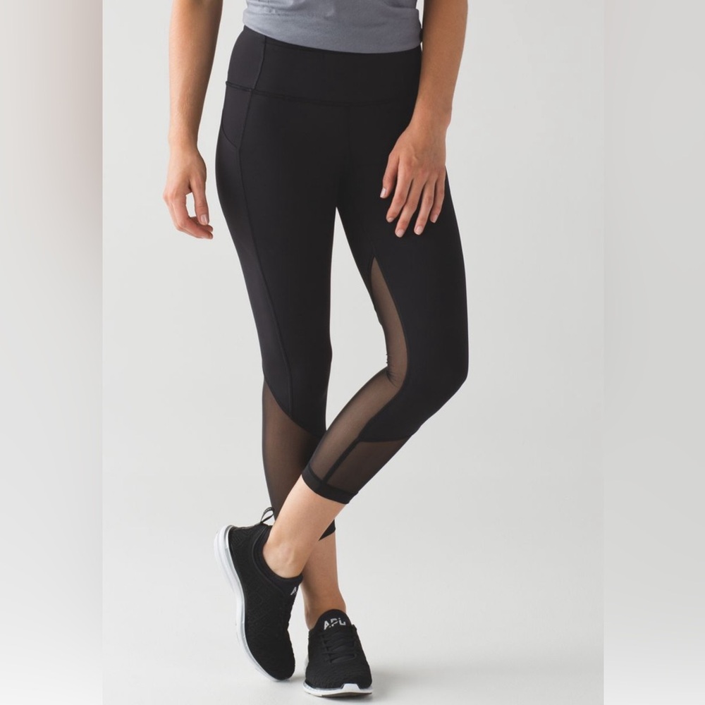 Lululemon Pace Rival Crop (Marathon) - Size 10, black